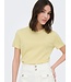 JDY JDYBODIL - fijn gebreide dames T-shirt in het lichtgeel gemêleerd