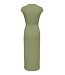 JDY JDYSONAL - fijn gebreide lange dames jurk in sage groen met subtiele glitter