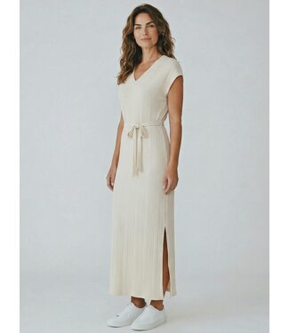 JDY JDYSONAL Long Dress - Oatmeal Melange With Lurex
