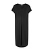 Freequent FQFLOI - comfortabele dames jurk met V-hals en losse pasvorm in zwart