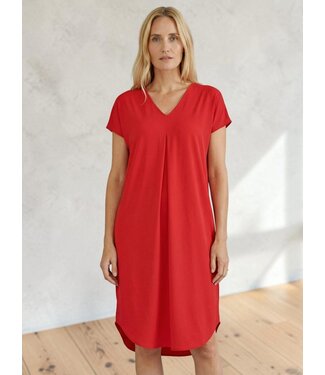 Freequent FQFLOI Solid Dress - True Red