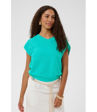 CREAM CREvisa Knit Blouse - Ceramic