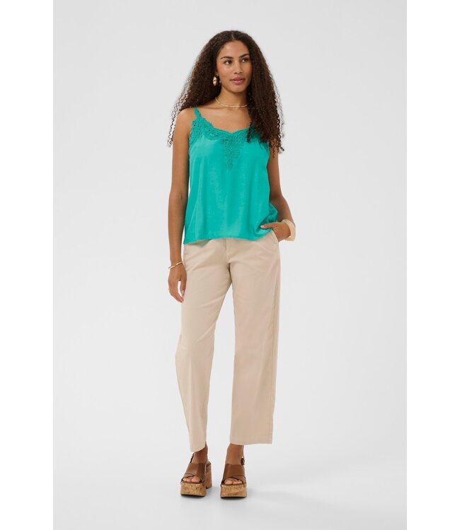 CREAM CRAnna Top – dames camisole met kant en verstelbare bandjes