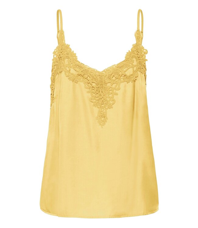 CREAM CRAnna Top – dames camisole met kant en verstelbare bandjes