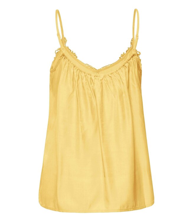 CREAM CRAnna Top – dames camisole met kant en verstelbare bandjes