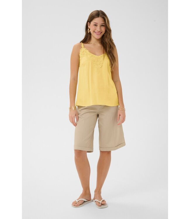 CREAM CRAnna Top – dames camisole met kant en verstelbare bandjes