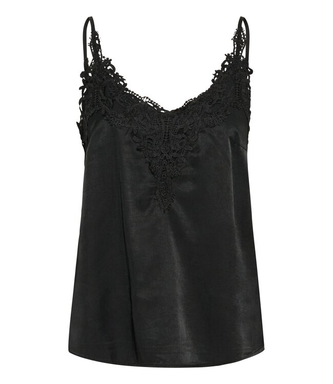 CREAM CRAnna Top – dames camisole met kant en verstelbare bandjes