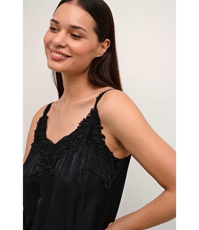 CREAM CRAnna Top – dames camisole met kant en verstelbare bandjes