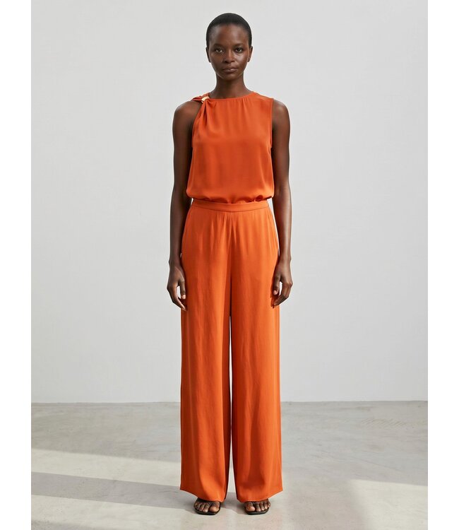 Selected Femme SLFLAURA Trim Top – dames top met ronde hals en schouderdetail