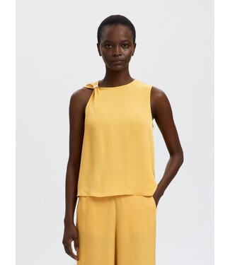 Selected Femme SLFLAURA Trim Top - Ochre
