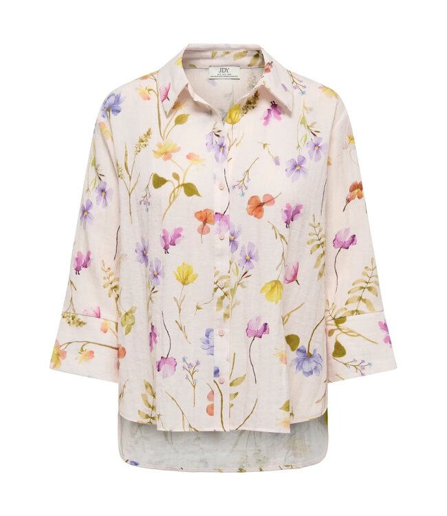 JDY JDYVIOLA Life 3/4 Shirt – dames blouse met bloemenprint