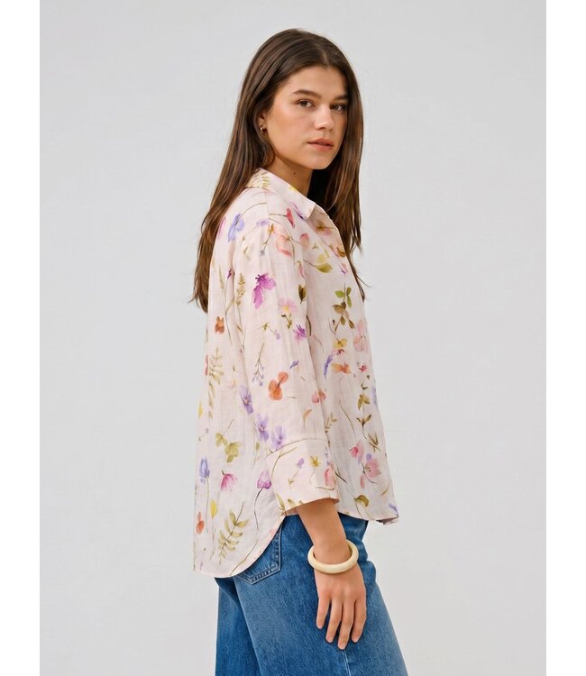 JDY JDYVIOLA Life 3/4 Shirt – dames blouse met bloemenprint