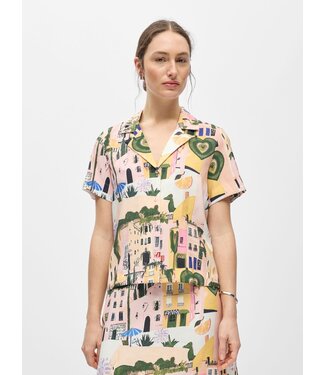 Object OBJDIVA Martha Shirt - Begonia Pink Multi