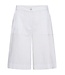 Freequent FQLAVA Shorts - witte linnenmix dames shorts met elastische taille