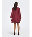 JDY JDYHARPER Frill Dress - bordeaux dames jurk met frill details