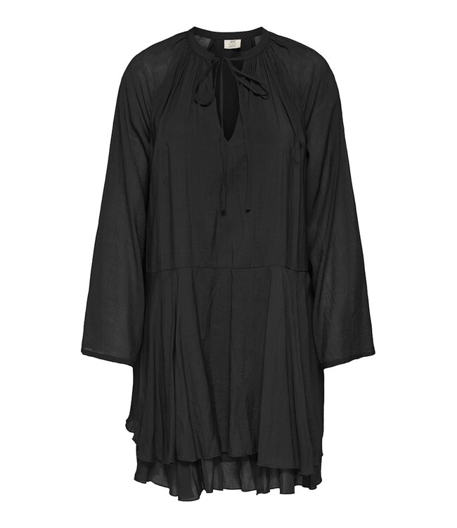 JDY JDYHARPER Frill Dress - zwarte dames jurk met frill details