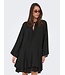 JDY JDYHARPER Frill Dress - zwarte dames jurk met frill details