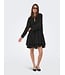 JDY JDYHARPER Frill Dress - zwarte dames jurk met frill details