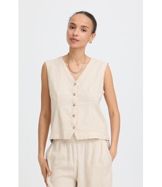 b.young BYFALAKKA Waistcoat 2 - Rainy Day Melange