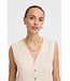 b.young BYFALAKKA Waistcoat 2 - Beige dames gilet in linnenmix