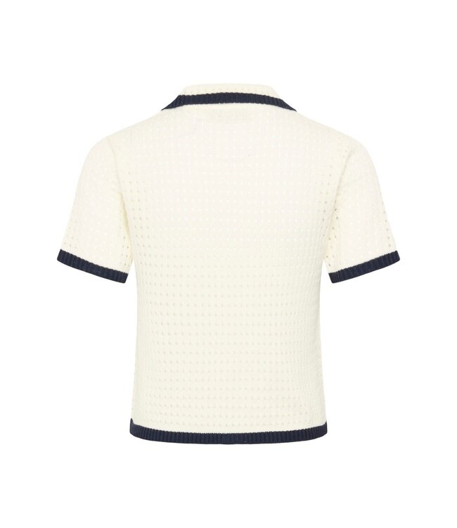 KAFFE KAbrianna dames gebreid vest met korte mouwen