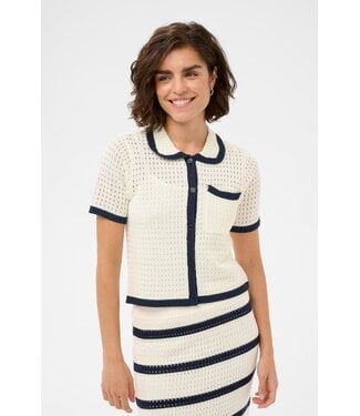 KAFFE KAbrianna Knit Cardigan - Chalk