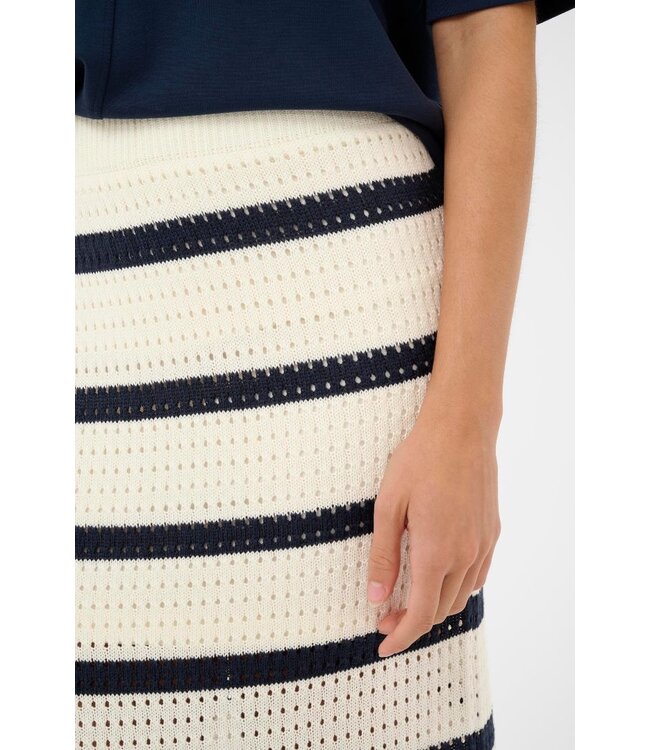 KAFFE KAbrianna gebreide dames midi rok