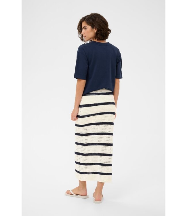 KAFFE KAbrianna gebreide dames midi rok