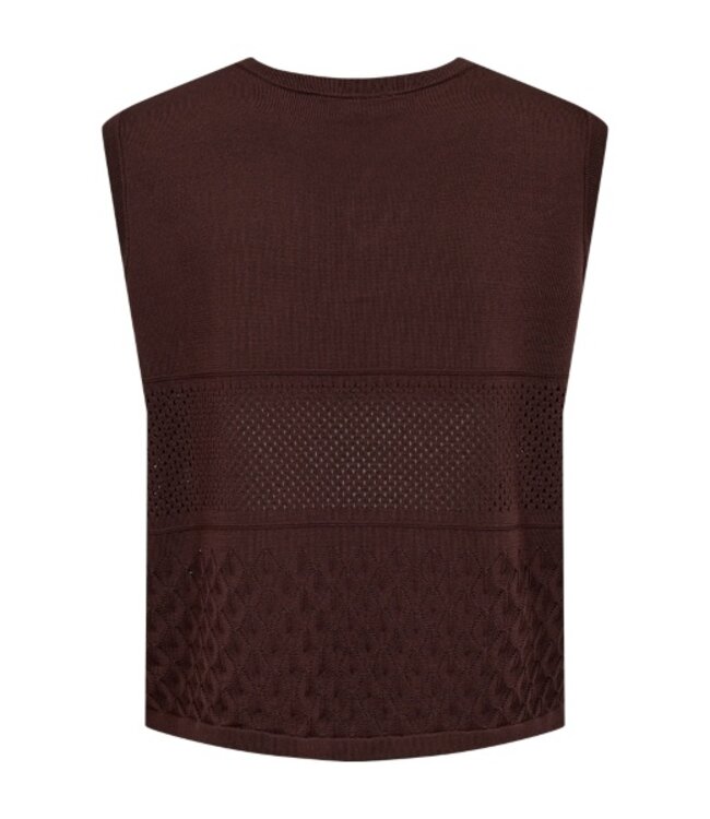 Freequent FQLUCKY gebreide mouwloze dames top