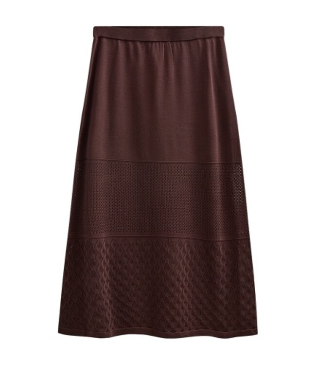 Freequent FQLUCKY gebreide midi dames rok