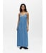 Object OBJFRAME lichtblauwe denim dames maxi jurk