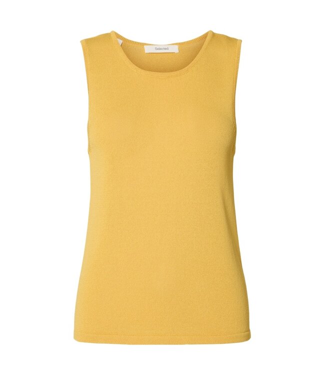 Selected Femme SLFMOON licht gebreide dames tanktop