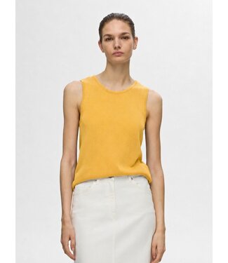 Selected Femme SLFMOON SUS Knit Top - Ochre