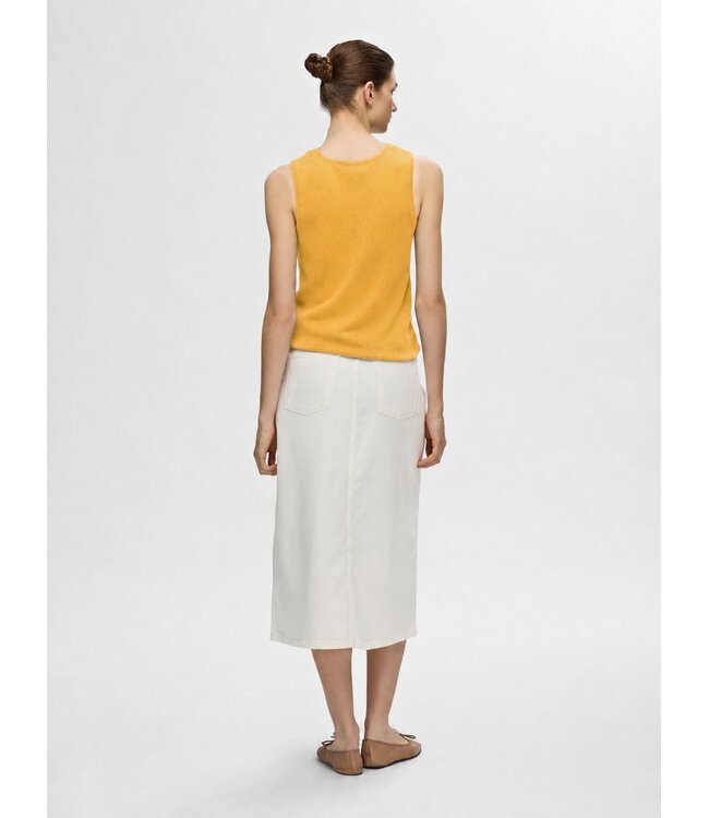 Selected Femme SLFMOON licht gebreide dames tanktop