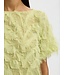 Selected Femme SLFMYLINE lichtgroene dames textured top