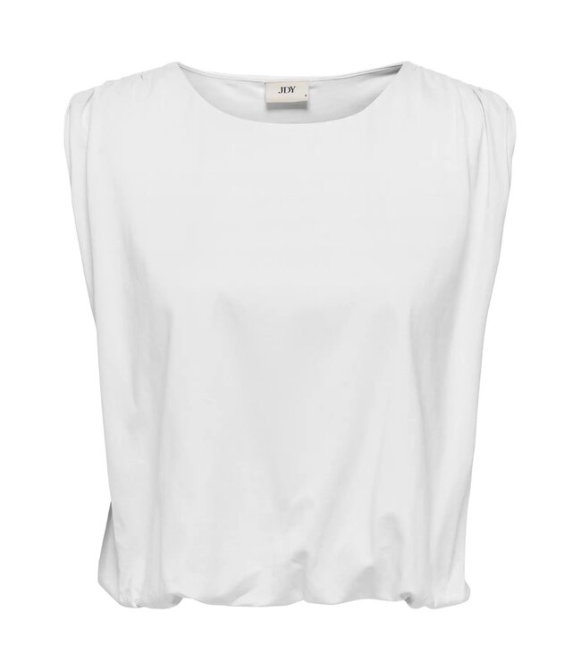 JDY JDYMARA off-white katoenen dames mouwloze top
