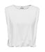 JDY JDYMARA off-white katoenen dames mouwloze top