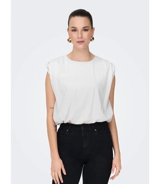 JDY JDYMARA Bubble Top - Cloud Dancer