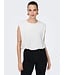 JDY JDYMARA off-white katoenen dames mouwloze top
