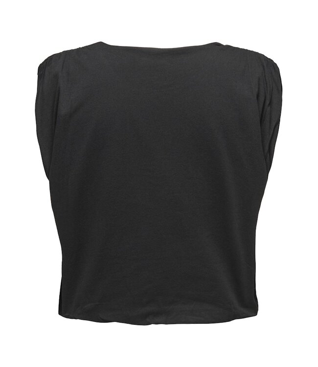 JDY JDYMARA zwarte katoenen dames mouwloze top