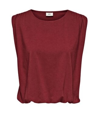 JDY JDYMARA Bubble Top - Rhubarb