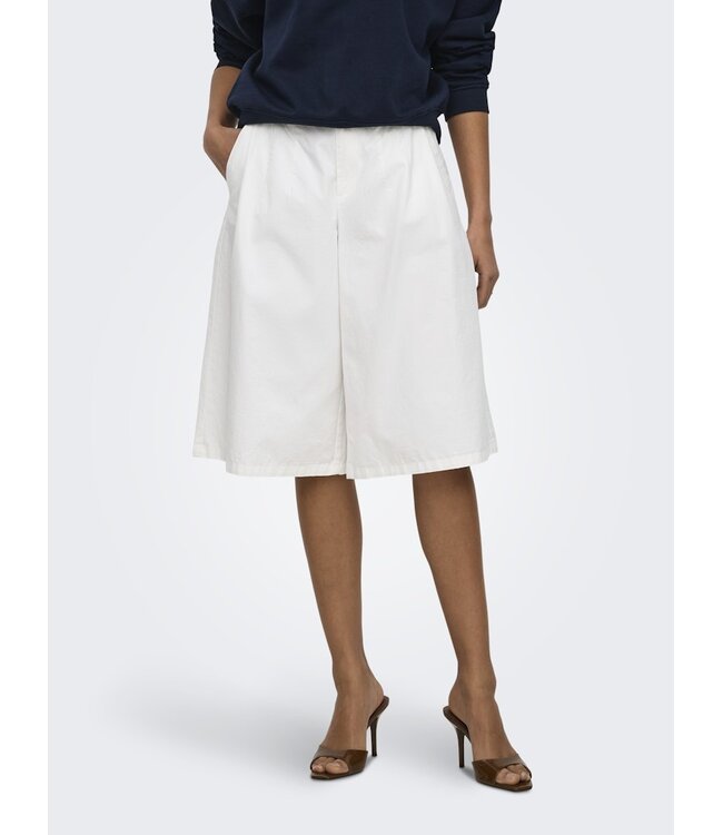 JDY JDYBIANCA witte katoenen dames bermuda shorts