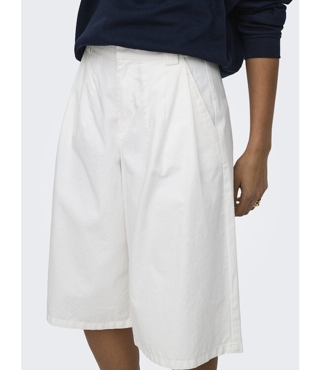 JDY JDYBIANCA witte katoenen dames bermuda shorts