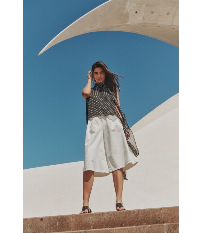 JDY JDYBIANCA witte katoenen dames bermuda shorts