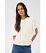 KAFFE KAstormy chalk katoenen dames boxy t-shirt