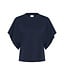 KAFFE KAstormy midnight marine katoenen dames boxy t-shirt