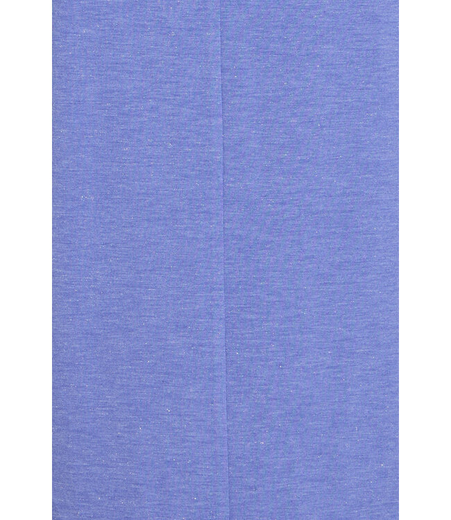 ICHI IHREBEL blauwe dames T-shirt met zilverdraad