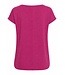 ICHI IHREBEL very berry dames T-shirt met zilverdraad