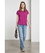 ICHI IHREBEL very berry dames T-shirt met zilverdraad