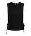 JDY JDYLESLIE zwarte dames top met strikdetail en mouwloos design